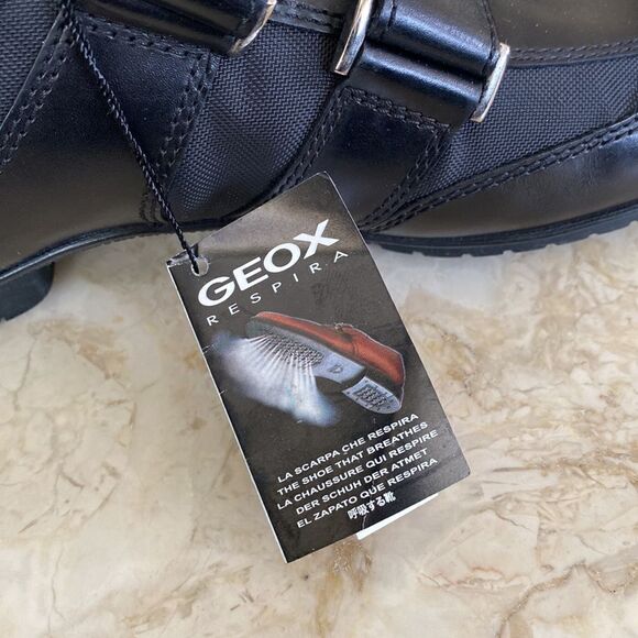 NWT GEOX Respira  Symbol Man Leather Sneaker Shoes - Picture 7 of 11